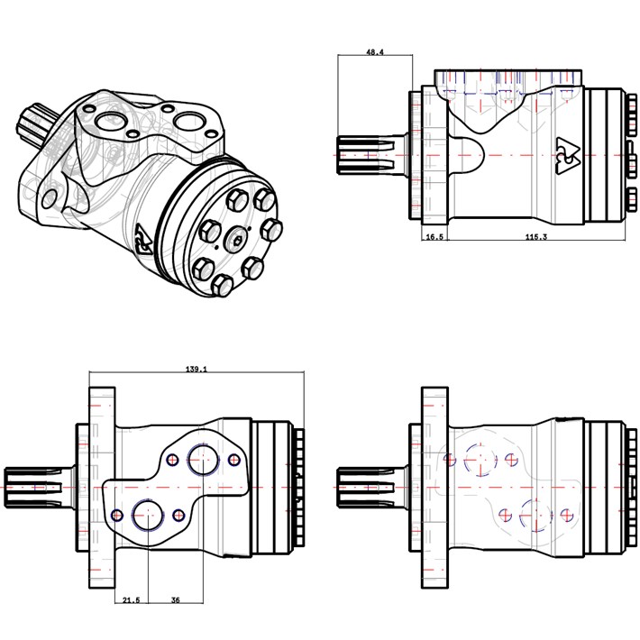 ORBITALNI MOTOR MP80SH